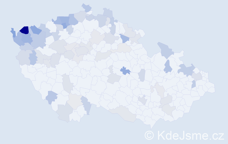 Jméno: 'Marianne', počet výskytů 125 v celé ČR