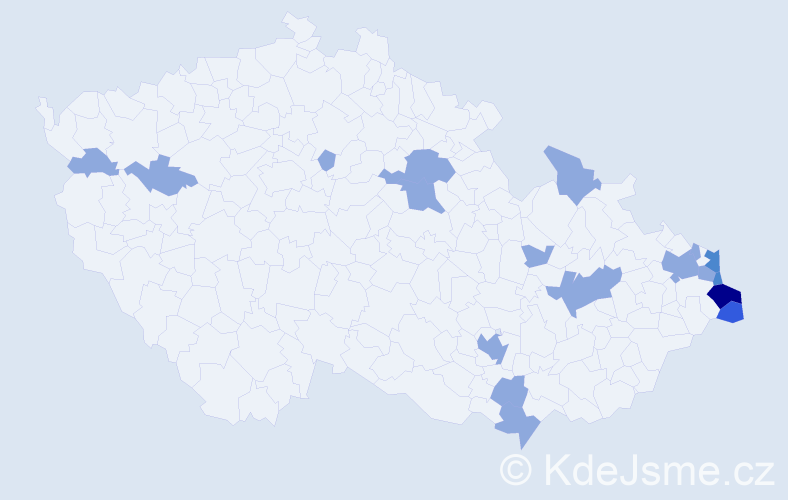 Jméno: 'Józef', počet výskytů 26 v celé ČR
