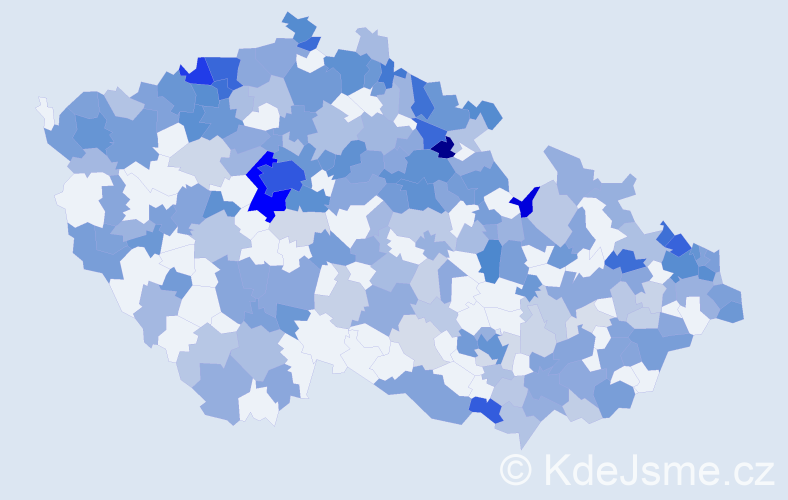 Jméno: 'Kristian', počet výskytů 584 v celé ČR
