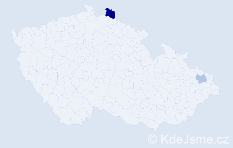 Jméno: 'Ngoc Khanh Vy', počet výskytů 2 v celé ČR