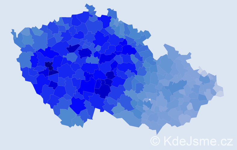 Jméno: 'Jaroslava', počet výskytů 90028 v celé ČR