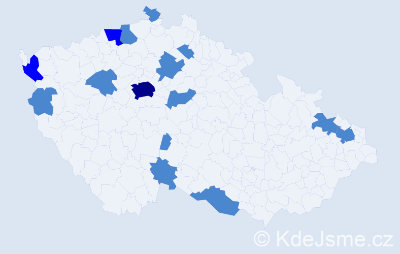 Jméno: 'Thi My Hanh', počet výskytů 19 v celé ČR