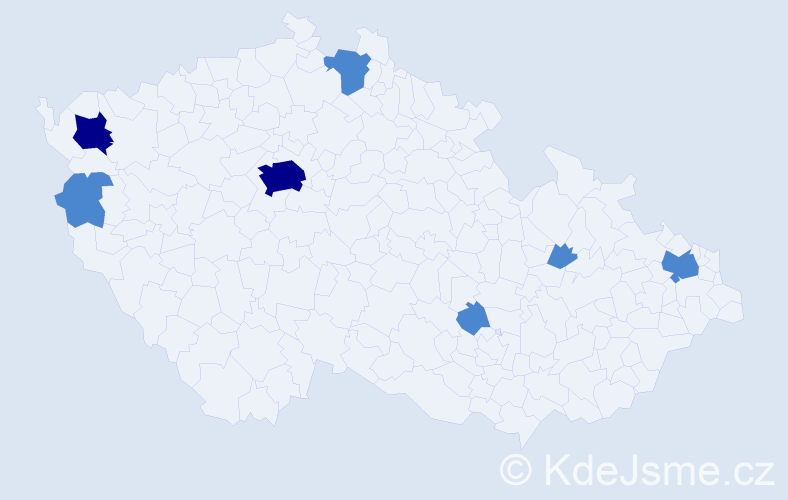 Jméno: 'Sibyla', počet výskytů 11 v celé ČR