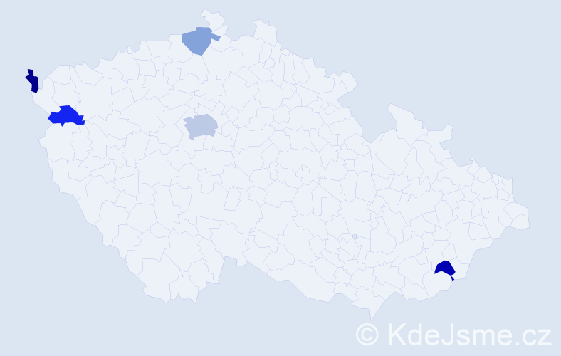 Jméno: 'Quang Anh', počet výskytů 8 v celé ČR