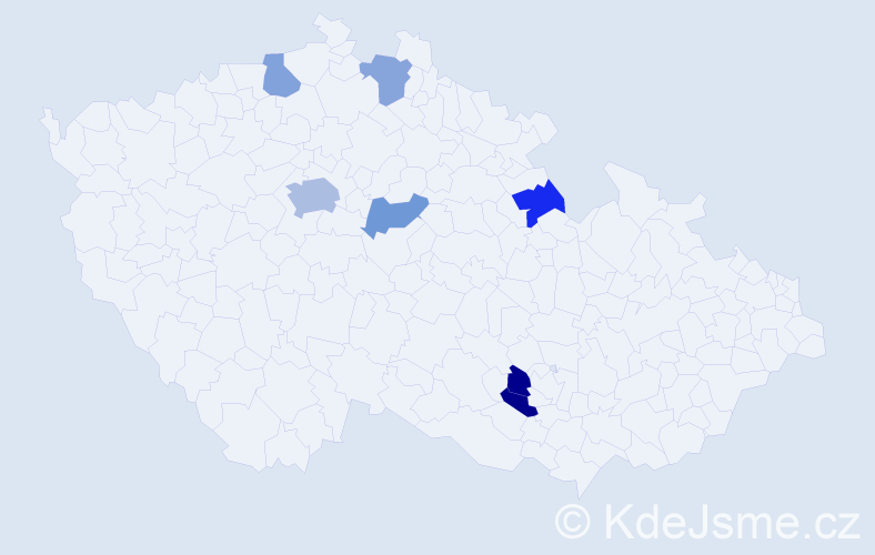 Jméno: 'Ruzanna', počet výskytů 10 v celé ČR