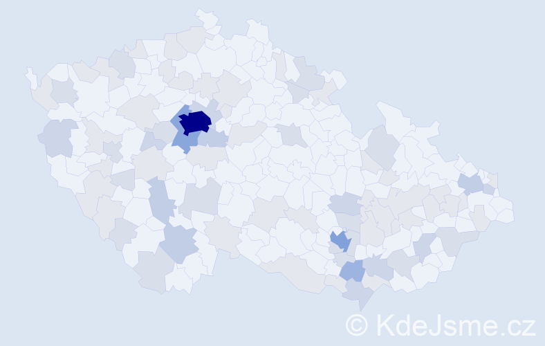 Jméno: 'Vavřinec', počet výskytů 183 v celé ČR