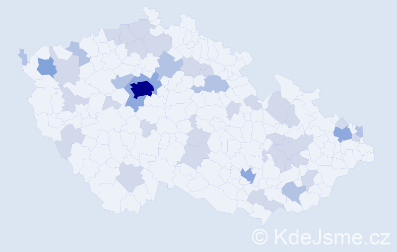 Jméno: 'Melinda', počet výskytů 74 v celé ČR