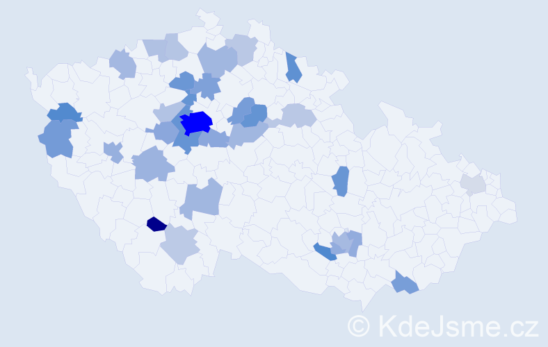 Jméno: 'Kseniya', počet výskytů 81 v celé ČR