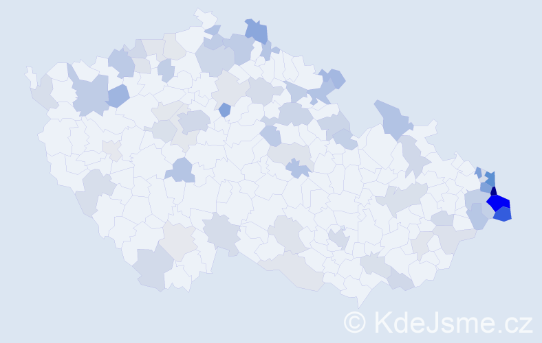 Jméno: 'Alina', počet výskytů 143 v celé ČR