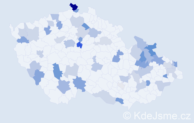 Jméno: 'Roxana', počet výskytů 85 v celé ČR