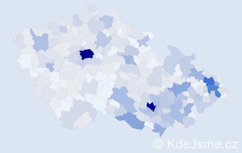 Jméno: 'Vítězslava', počet výskytů 978 v celé ČR