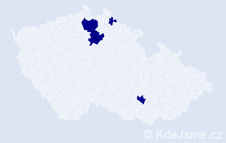 Jméno: 'Thi Ky', počet výskytů 4 v celé ČR