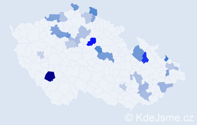 Jméno: 'Ramon', počet výskytů 43 v celé ČR