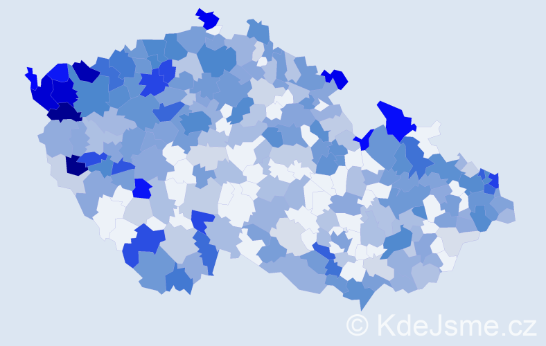 Jméno: 'Juliana', počet výskytů 726 v celé ČR