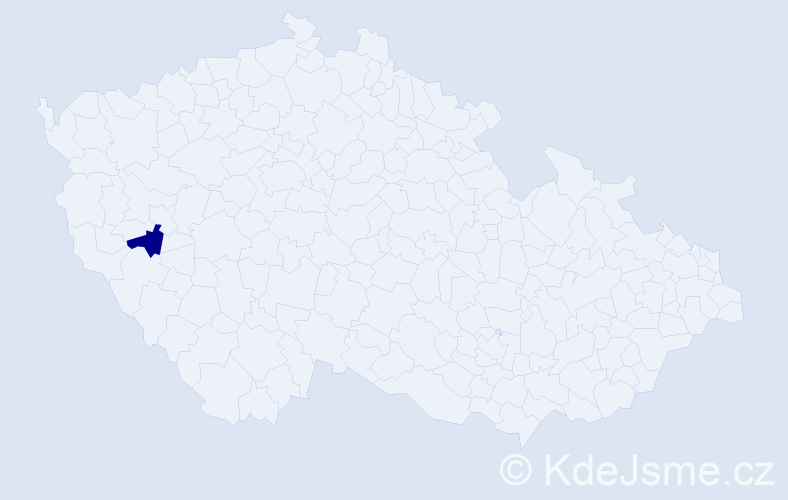 Jméno: 'Bethania Carla', počet výskytů 1 v celé ČR