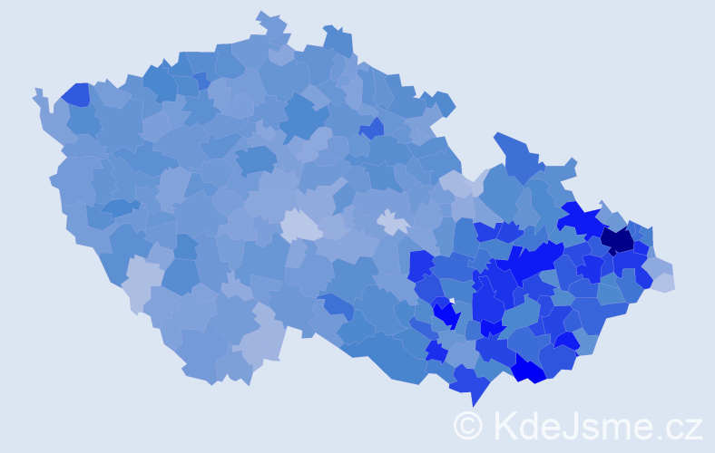 Jméno: 'Dušan', počet výskytů 16190 v celé ČR