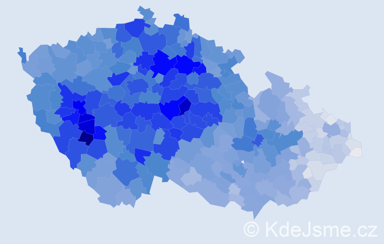 Jméno: 'Miloslava', počet výskytů 21492 v celé ČR