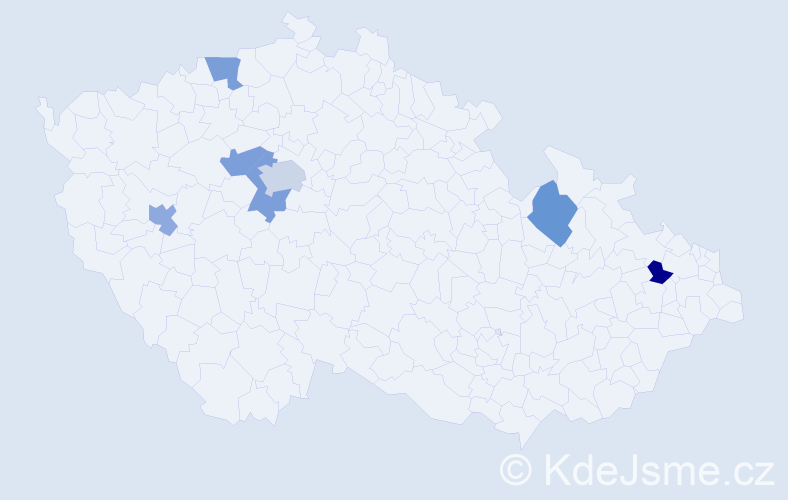 Jméno: 'Petr Michael', počet výskytů 8 v celé ČR