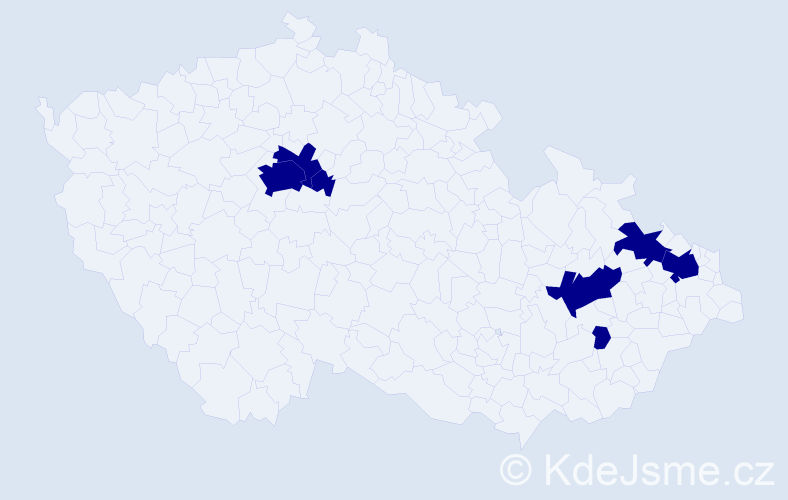 Jméno: 'Vojtěch Pavel', počet výskytů 7 v celé ČR