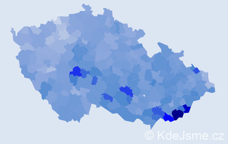 Jméno: 'Anežka', počet výskytů 19977 v celé ČR