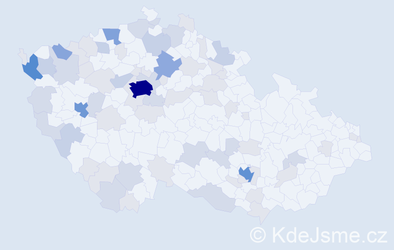Jméno: 'Quang', počet výskytů 186 v celé ČR