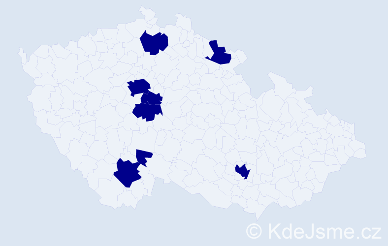 Jméno: 'Haris', počet výskytů 8 v celé ČR