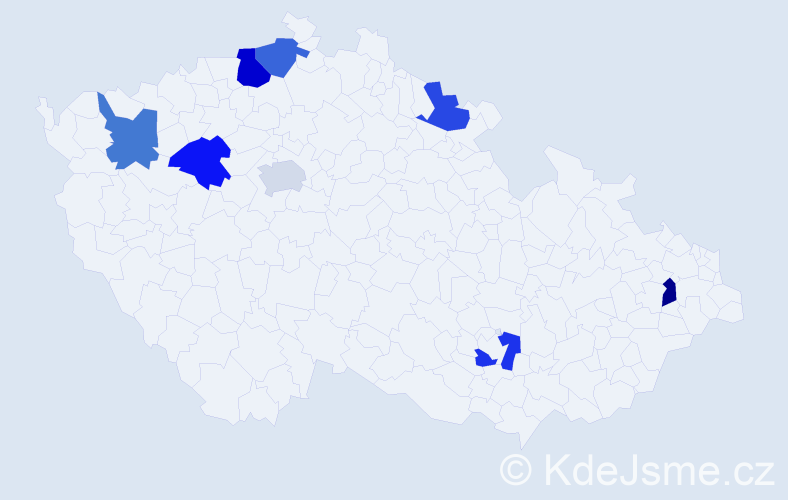 Jméno: 'Quang Tuyen', počet výskytů 9 v celé ČR