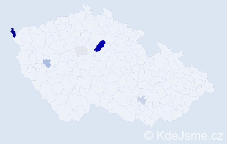Jméno: 'Félix', počet výskytů 6 v celé ČR