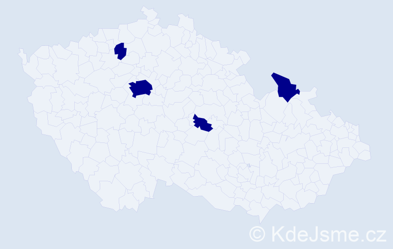 Jméno: 'Dinh Tuy', počet výskytů 4 v celé ČR
