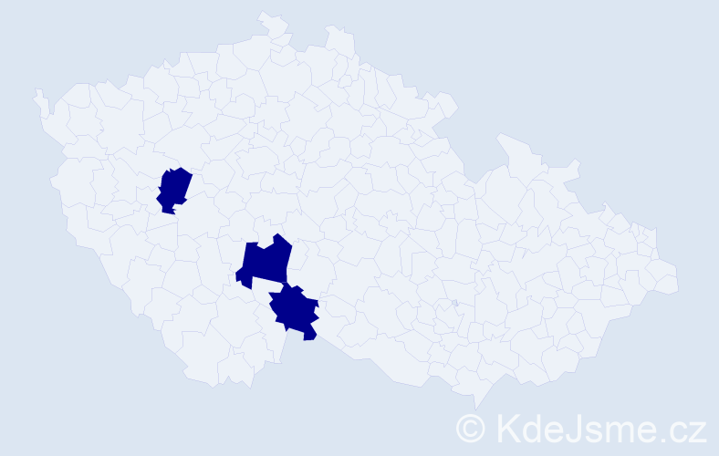 Jméno: 'Christie', počet výskytů 3 v celé ČR