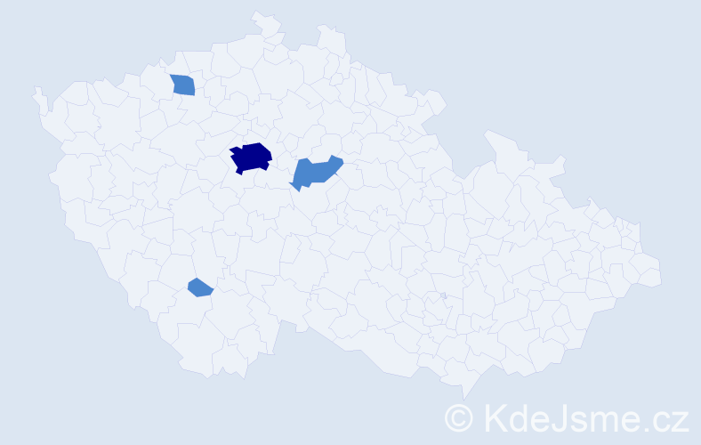 Jméno: 'Thuat', počet výskytů 6 v celé ČR