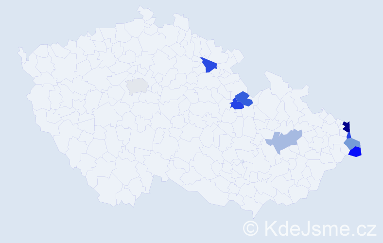 Jméno: 'Przemysław', počet výskytů 12 v celé ČR
