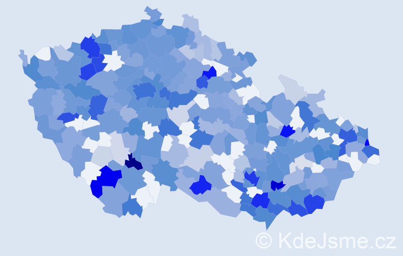 Jméno: 'Liliana', počet výskytů 900 v celé ČR