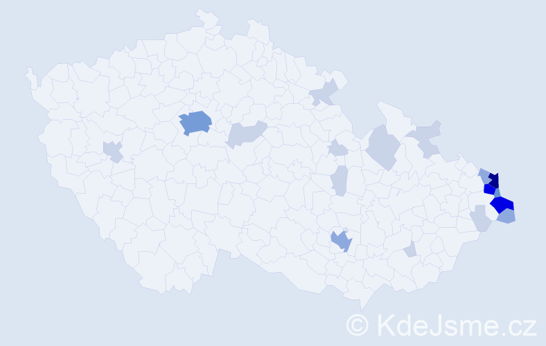 Jméno: 'Lech', počet výskytů 61 v celé ČR