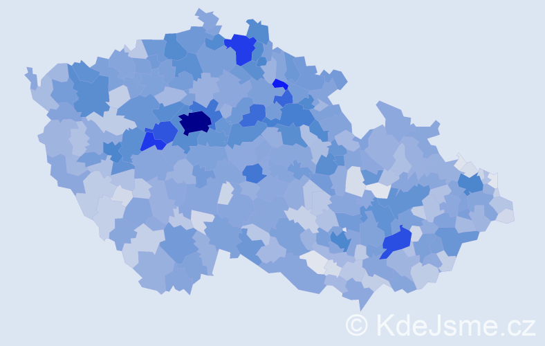 Jméno: 'Ivanka', počet výskytů 3984 v celé ČR