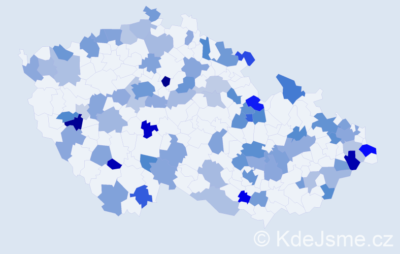 Jméno: 'Abigail', počet výskytů 119 v celé ČR