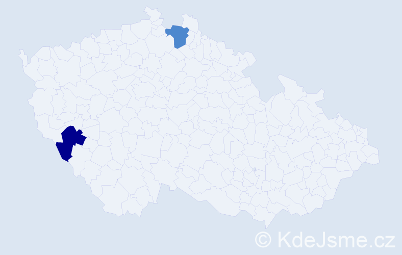 Jméno: 'Jan Juraj', počet výskytů 2 v celé ČR