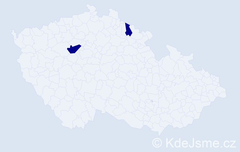 Jméno: 'Sara Anna', počet výskytů 2 v celé ČR