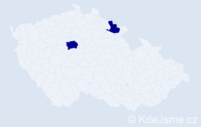 Jméno: 'Ladislav František', počet výskytů 2 v celé ČR