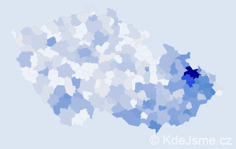 Jméno: 'Vladan', počet výskytů 983 v celé ČR