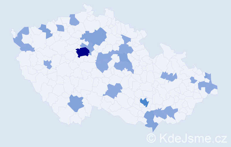 Jméno: 'Darius', počet výskytů 52 v celé ČR