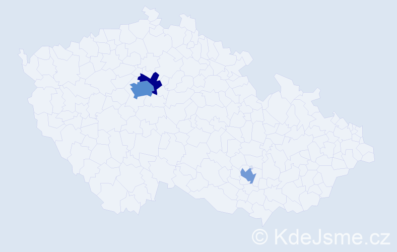Jméno: 'Zaid', počet výskytů 6 v celé ČR
