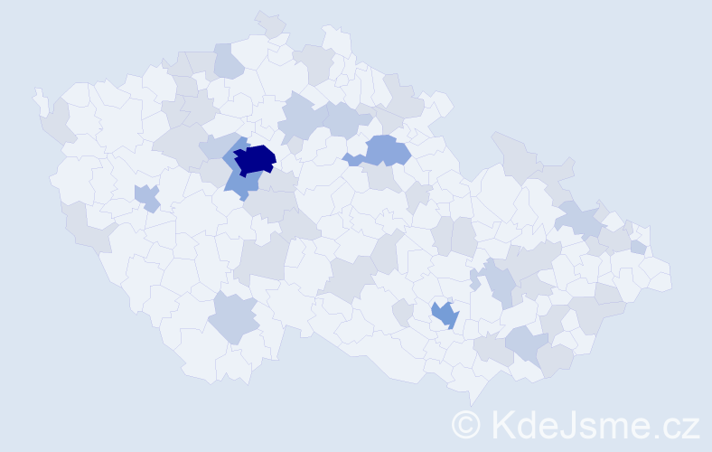Jméno: 'Sofie Anna', počet výskytů 100 v celé ČR