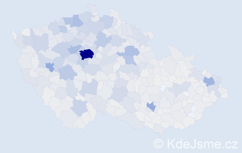 Jméno: 'Květuše', počet výskytů 6569 v celé ČR