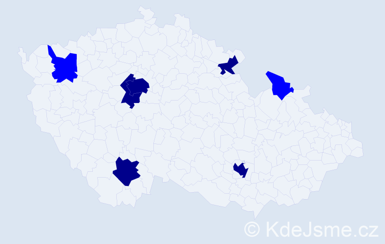 Jméno: 'Živana', počet výskytů 12 v celé ČR