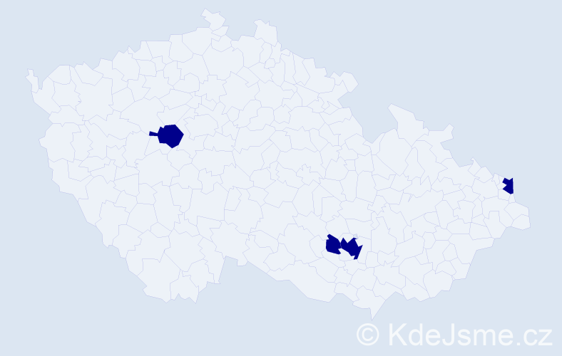 Jméno: 'Bojanka', počet výskytů 4 v celé ČR