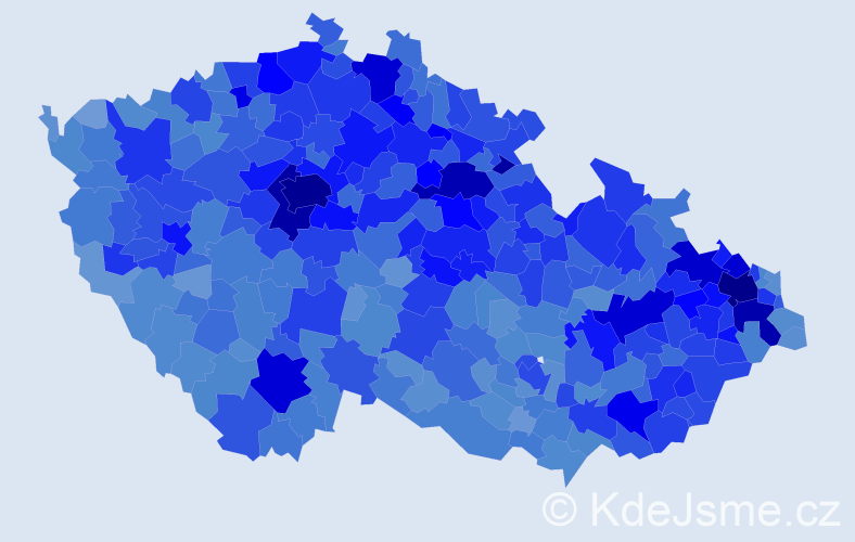 Jméno: 'Adéla', počet výskytů 33597 v celé ČR