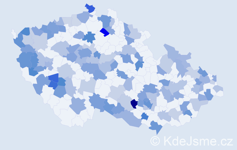 Jméno: 'Matthias', počet výskytů 186 v celé ČR