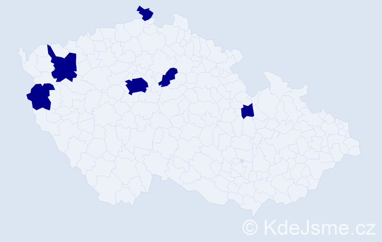 Jméno: 'Nestor', počet výskytů 6 v celé ČR