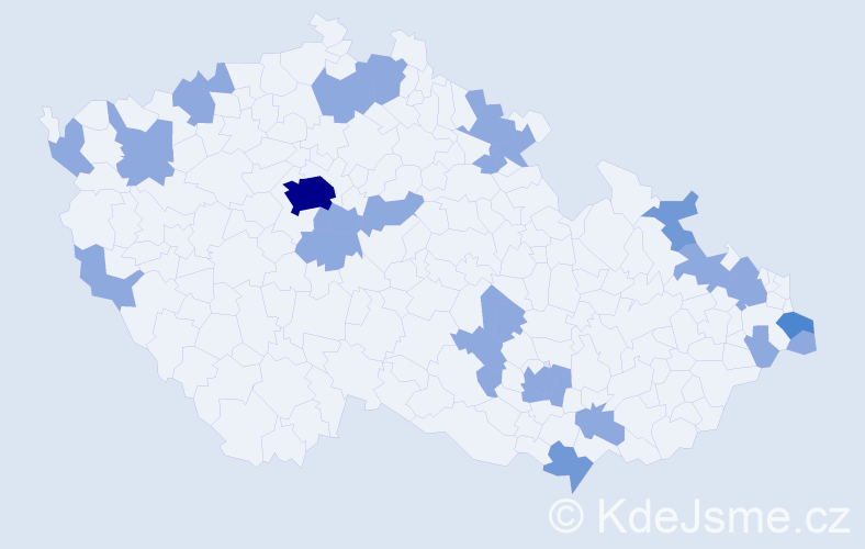 Jméno: 'Řehoř', počet výskytů 38 v celé ČR